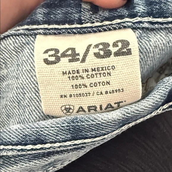 Ariat Men's Light Blue Relaxed Jeans - Picture 3 of 5